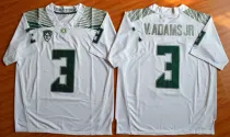 NCAA Oregon Duck Vernon Adams Jr #3 White Jersey