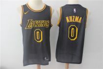 NBA Los Angeles Lakers #0 Kuzma Black City Jersey