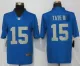New Nike Detroit Lions #15 Tate III Blue Vapor Untouchable Limited Jersey