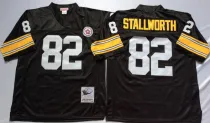 Stallworth Jersey: Reebook Throwback #82 Pittsburgh Steelers Jersey in Black
