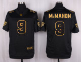 Mens Chicago Bears #9 McMahon Pro Line Black Gold Collection Jersey