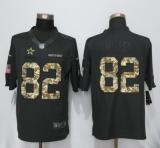 Nike Dallas Cowboys 82 Witten Anthracite Salute To Service Limited Jersey