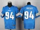 Nike Detroit Lions #94 Ansah Blue Elite Jersey