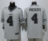 Nike Dallas Cowboys 4 Prescott Nike Gridiron Gray II Limited Jersey