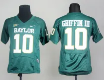 NCAA Baylor Bears #10 Robert Griffin III Green  Jersey