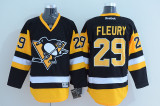 NHL Pittsburgh Penguins #29 Fleury Black Jersey