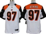 Nike Cincinnati Bengals #97 Atkins White Elite Jersey