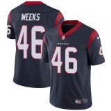 NFL Houston Texans #46 Weeks Blue Vapor Limited Jersey