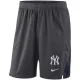 Mens New York Yankees Nike Anthracite Franchise Performance Shorts