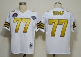 #77 white Willie Roaf New Orleans Saints 1994 throwback 2012 Hall of Fame jersey