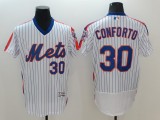 MLB New York Mets #30 Conforto White Pullover Jersey
