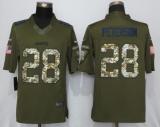 New Nike New Orleans Saints #28 Peterson Green Salute To Service Limited Jersey