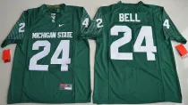 NCAA Michigan State Spartans #24 LeVeon Bell College Alumni Football Green Jersey