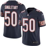 Mens Chicago Bears #50 Singletary Blue Vapor Limited Jersey