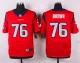 Nike Houston Texans #76 Brown Red Elite Jersey