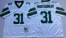 NFL Philadelphia Eagles #31 Montgomery White Throwback Jersey