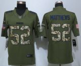 New Nike Green Bay Packers  52 Matthews Green Salute To Service Limited Jersey