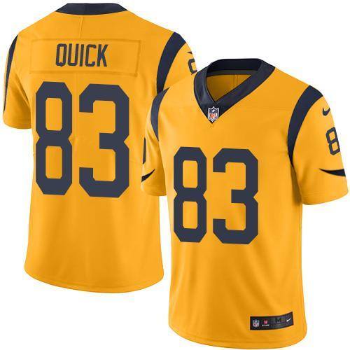 NFL Los Angeles Rams #83 Quick Yellow Vapor Limited Jersey