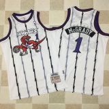 NBA Toronto Raptors #1 McGrady White All Stitched Jersey--MZ