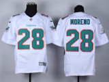 Nike Miami Dolphins #28 Moreno White Elite Jersey