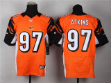 Nike Cincinnati Bengals #97 Atkins Orange Elite Jersey