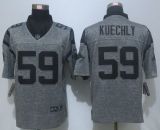 NEW Nike Carolina Panthers 59 Kuechly Gray Mens Stitched Gridiron Gray Limited Jersey