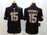 Nike Chicago Bears #15 Marshall Black Salute TO Service Jersey