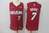 Nike NBA Miami Heat #7 Dragic Red Jersey