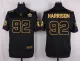 Mens Pittsburgh Steelers #92 Harrison Pro Line Black Gold Collection Jersey