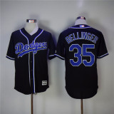 MLB Los Angeles Dodgers #35 Bellinger Black Game Jersey