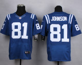 Nike Indianapolis Colts #81 Johnson Blue Elite Jersey