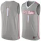 NCAA Ohio State Buckeyes #1 Nike Replica Jersey - Gray
