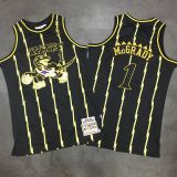 NBA Toronto Raptors #1 McGrady Throwback 98-99 Black Gold Jersey --MZ