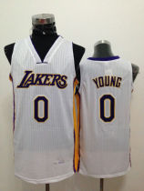 NBA Los Angeles Lakers #0 White Purple Jersey