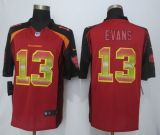 2015 New Nike Tampa Bay Buccaneers 13 Evans Red Strobe Limited Jersey