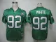 NFL Jerseys Philadelphia Eagle 92 White Throwback Green