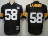 Throwback #58 Black Jack Lambert Pittsburgh Steelers jersey