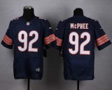 Nike Chicago Bears 92 McPhee Blue Elite Jersey