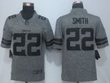 New Nike Minnesota Vikings 22 Smith Gray Mens Stitched Gridiron Gray Limited Jersey