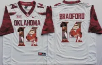 NCAA Oklahoma Sooners White Limited #14 Bradford Fashion Jersey