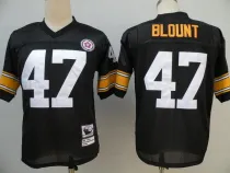 NFL jerseys Pittsburgh Steelers 47 Blount Black Throwback