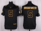Mens Minnesota Vikings #5 Teddy Bridgewater Pro Line Black Gold Collection Jersey
