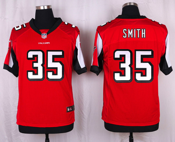 Nike Atlanta Falcons #35 Smith Red Elite Jersey