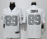 New Nike Oakland Raiders 89 Cooper Navy White Color Rush Limited Jersey