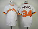 MLB San Diego Padres #34 Fingers White 1984 Throwback Jersey