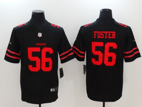 NFL San Francisco 49ers #56 Foster Black Vapor Limited Jersey