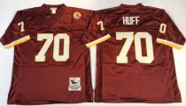 NFL Washington Redskins Red #70 Huff Red Throwback Jersey