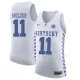 NCAA Basketball Kentucky Wildcats #11 Mulder College White Jersey