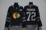 NHL Chicago Blackhawks #72 Panarin 100th Anniversary Black Jersey