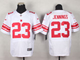 Nike New York Giants #23 Jennings White Elite Jersey